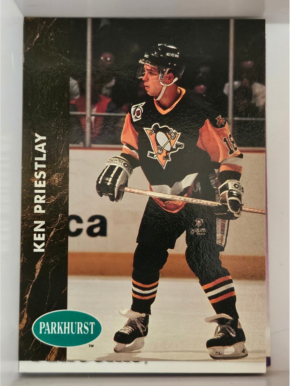 Ken Priestlay 1991-92 Parkhurst #359 Pittsburgh Penguins RC - NHL Hockey
